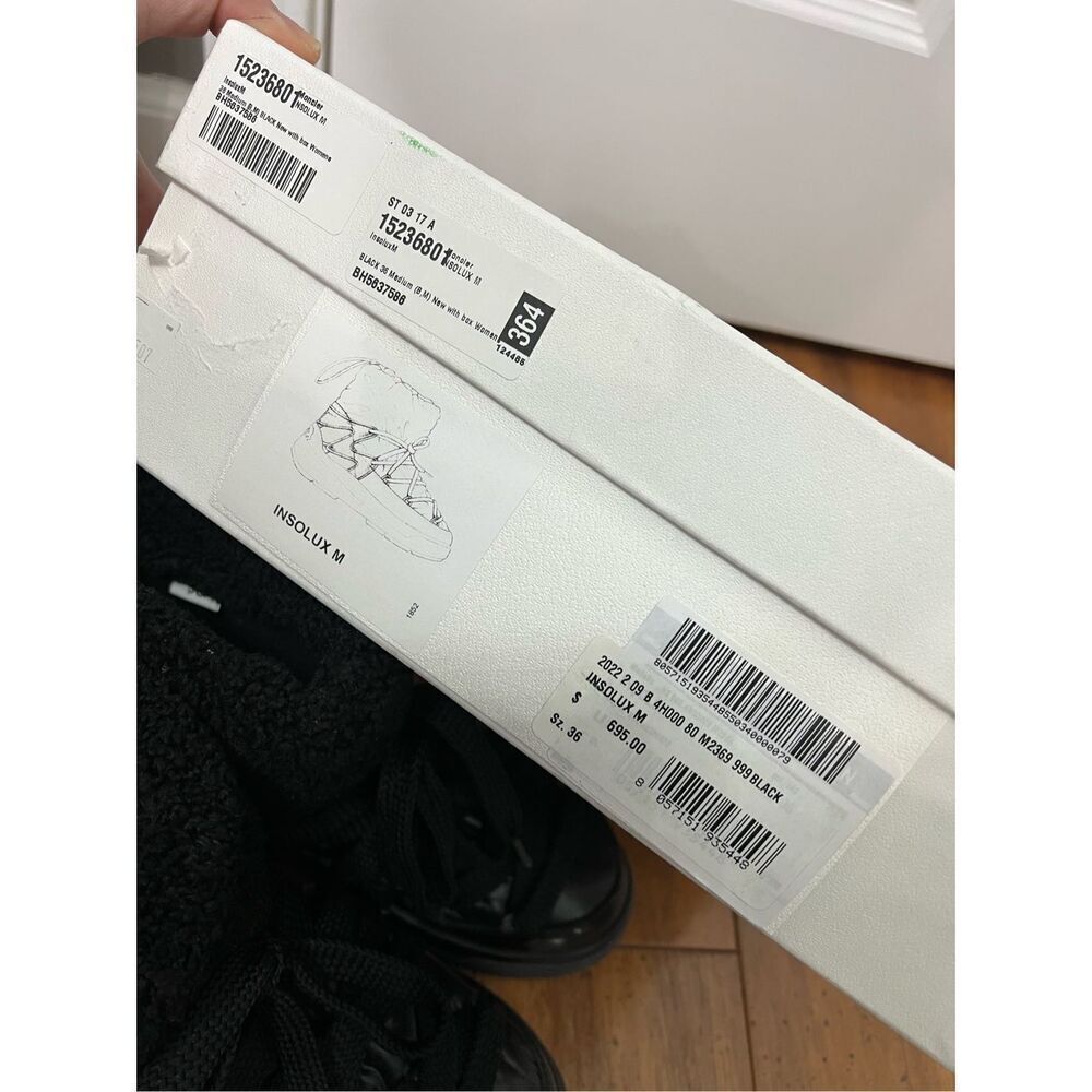 Moncler Womens Insolux Faux Fur ankle boots size 36 - Picture 12 of 14